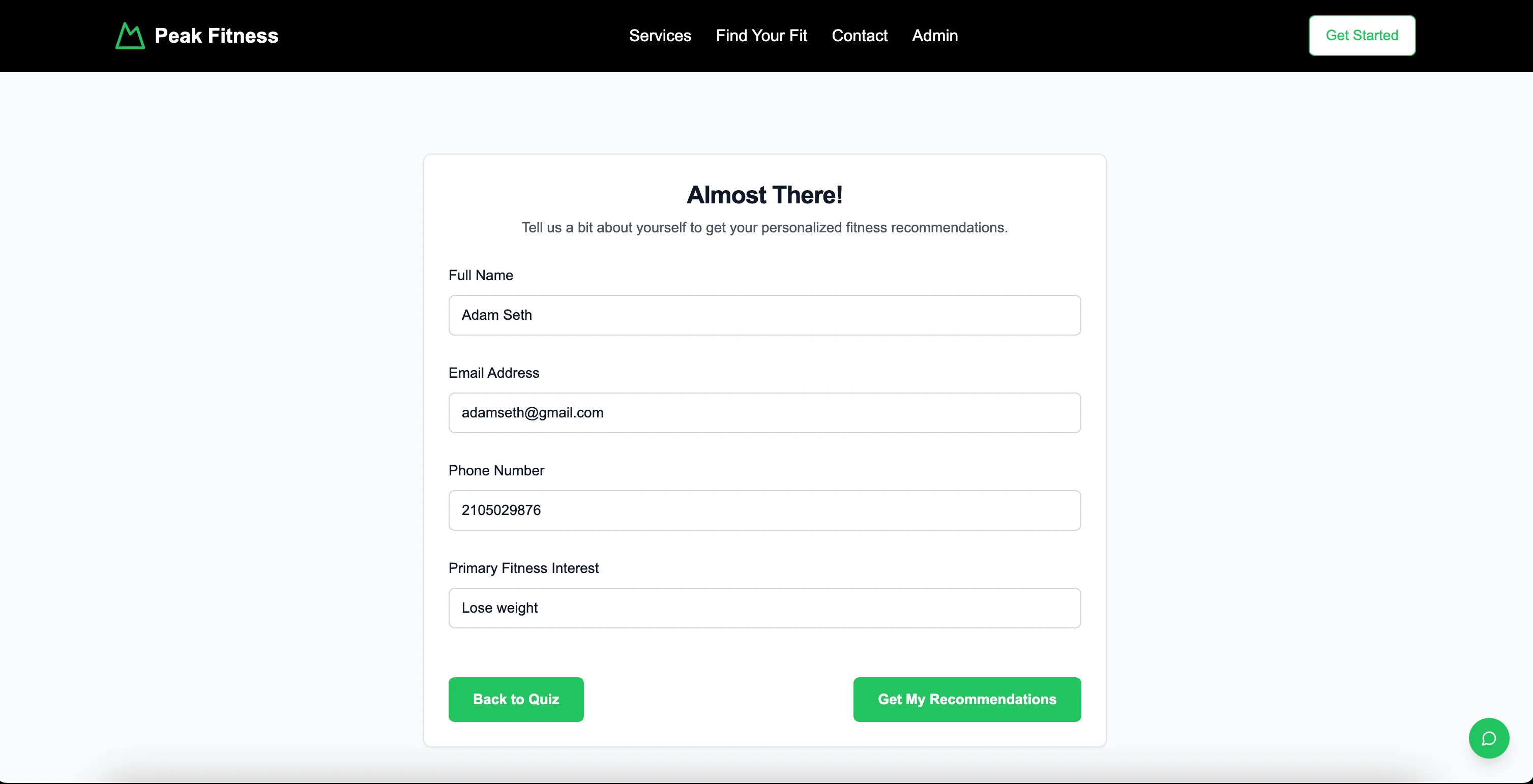 Fitness platform screenshot 4
